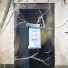 Precinto policial en el domicilio de uno de los acusados, Manuel, en la localidad de Tajueco.