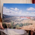Imagen del sector del Cerro de los Moros, en la rueda de prensa de las asociaciones recurrentes.