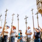 Fieles y pendones de más de 30 pueblos sorianos se reúnen en la ermita de Inodejo.