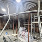 Obras del local para artesanos.