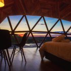 Uno de los alojamientos del glamping Miradomos