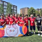 El equipo de fútbol inclusivo del C.D. Numancia.