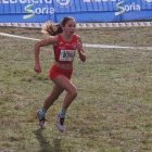 Celia Muñoz durante su participación en el Campo a Través Internacional de Soria.