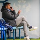 Toni García durante su etapa en el Talavera, club de cuya afición se ha despedido esta tarde.