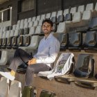 Sergio Gaya durante su etapa en el C.D. Tudelano.