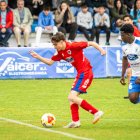 Jaime Fernández en un encuentro de la pasada temporada con el Numancia B.