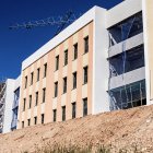 Exterior del edificio del Centro de Refugiados de Soria.