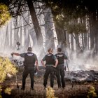 El incendio obligó a movilizar numerosos medios