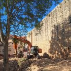 Obras en la muralla de Almazán-