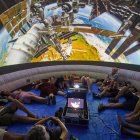 Proyección en el planetario instalado en el Trinquete.
