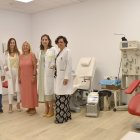 Visita al nuevo punto fijo de donación de sangre en el hospital.