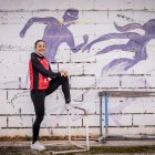Marina Muñoz durante un entrenamiento en las instalaciones de Los Pajaritos.
