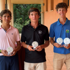 Pódium del torneo celebrado en Pedrajas.