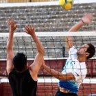 Inauguración del XII Torneo de Voley Plaza en el coso de San Benito de Soria.