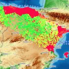 El mapa desarrollado por Lluís Gassó puntúa miles de puntos de observación en España teniendo en cuenta el horizonte, la duración del eclipse y la nubosidad histórica para ayudar a elegir el mejor lugar donde contemplar el fenómeno.