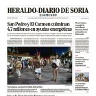 Portada de Heraldo-Diario de Soria de 24 de agosto de 2026.