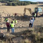 Trabajos de excavaciones en Villasayas hace dos años.