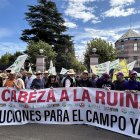 Asaja Soria no ha faltado a la protesta en Valladolid.