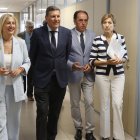 Carriedo este lunes a su llegada a la Delegación Territorial.