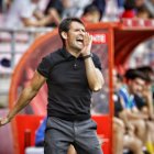 El entrenador del CD Numancia, Lolo Escobar.
