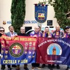 Socios del grupo barcelonista soriano celebran juntos el aniversario de la entidad.