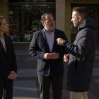 Belén Izquierdo, José Manuel Hernando y Javier Jiménez, esta mañana.