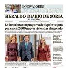 Portada de Heraldo-Diario de Soria del 27 de octubre de 2026.
