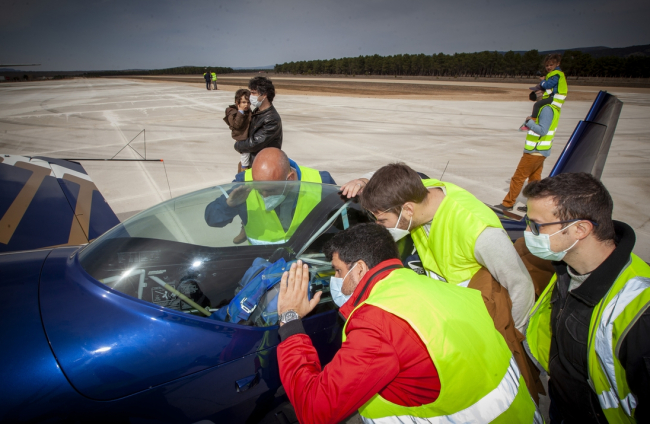 Acto institucional en el aeroparque - Mario Tejedor