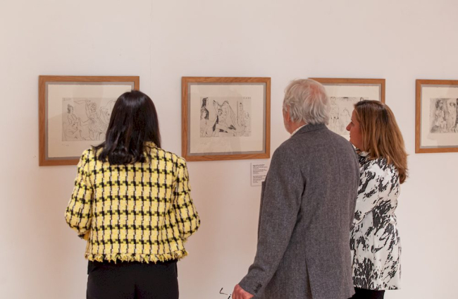 La muestra de Picasso en el Centro Cultural Gaya Nuño. MARIO TEJEDOR
