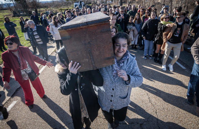 Almarza y San Andrés cumplen con la tradición del Arca.-GONZALO MONTESEGURO