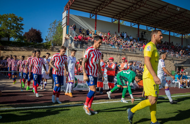 Partido entre el Numancia y el Atlético de Madrid en el Burgo de Osma, Soria.