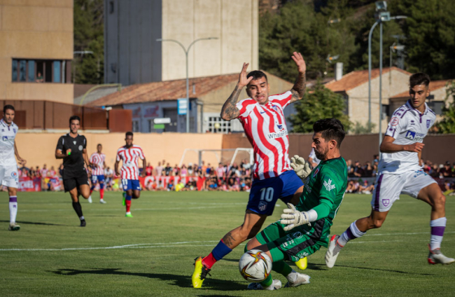Partido entre el Numancia y el Atlético de Madrid en el Burgo de Osma, Soria.