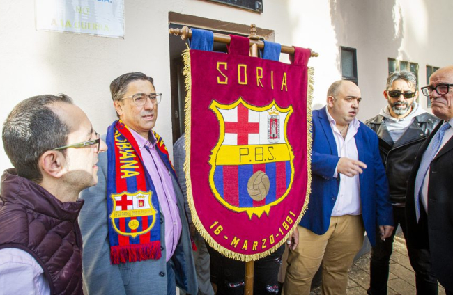 Hermanamiento de la Peña Barcelonista Soriana y la Colliure. MARIO TEJEDOR