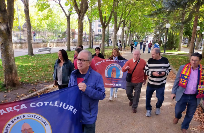 Hermanamiento de la Peña Barcelonista Soriana y la Colliure. MARIO TEJEDOR