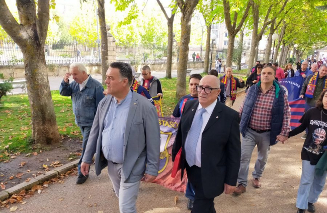Hermanamiento de la Peña Barcelonista Soriana y la Colliure. MARIO TEJEDOR