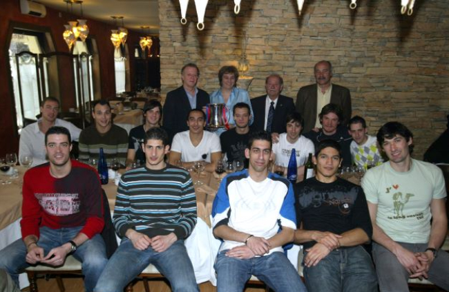 Celebración de la Copa del Rey lograda por el CMA Soria en 2008. HDS