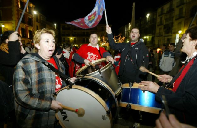 Celebración de la Copa del Rey lograda por el CMA Soria en 2008. HDS