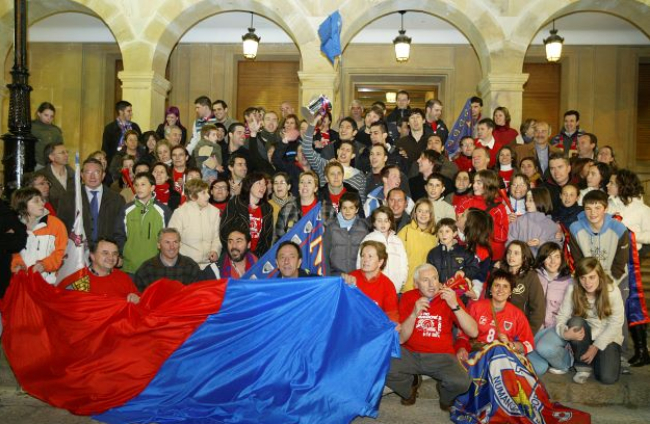 Celebración de la Copa del Rey lograda por el CMA Soria en 2008. HDS