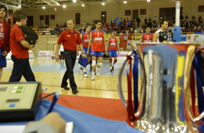 Celebración de la Copa del Rey lograda por el CMA Soria en 2008. HDS