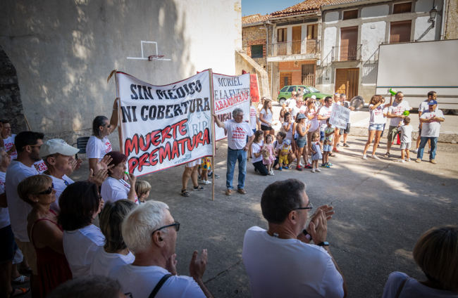 Manifestación en Muriel de la Fuente.-G. MONTEAGUDO
