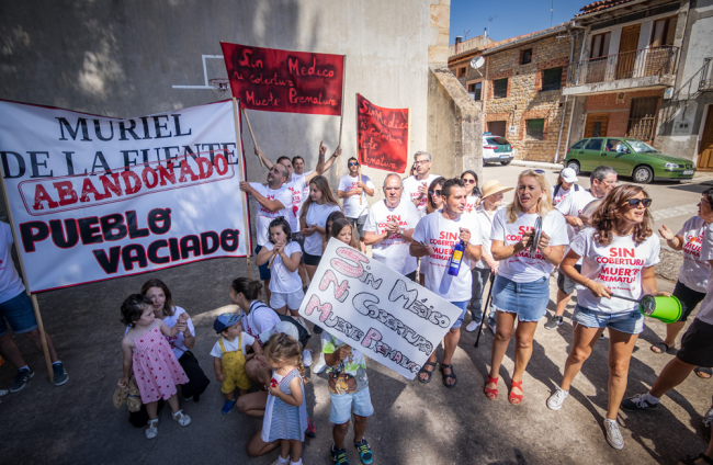 Manifestación en Muriel de la Fuente.-G. MONTEAGUDO