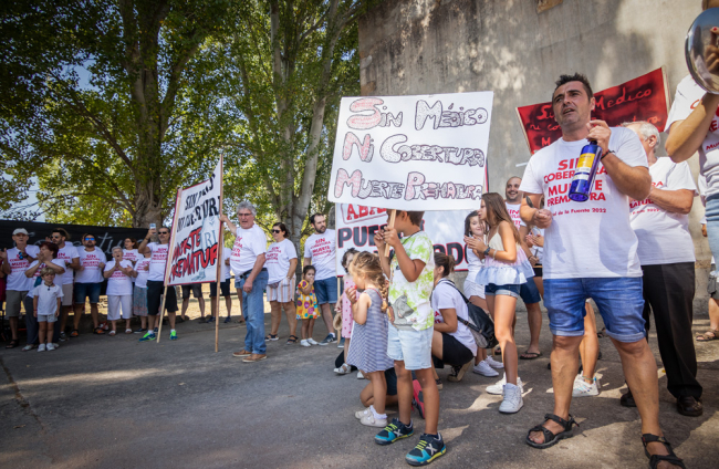 Manifestación en Muriel de la Fuente.-G. MONTEAGUDO
