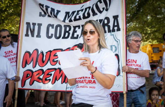 Manifestación en Muriel de la Fuente.-G. MONTEAGUDO