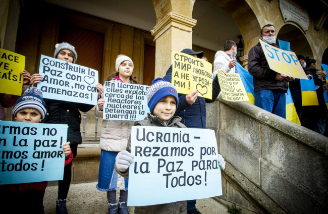 No a la guerra en Ucrania