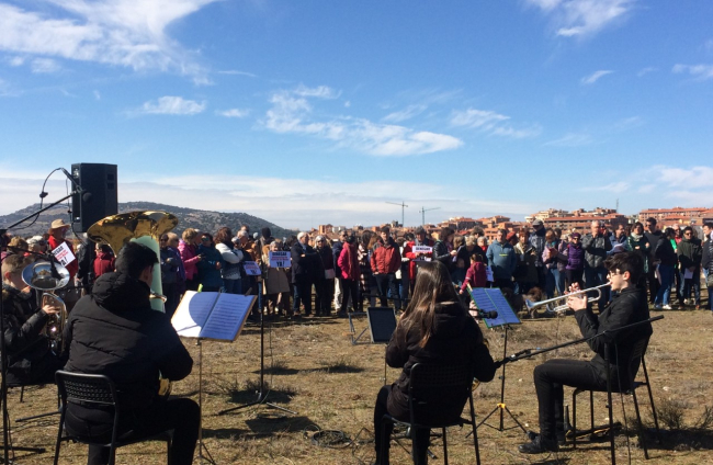 Protesta en el Cerro de los Moros.-HDS