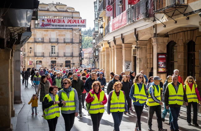 Marcha de Asamis en Soria por la integración de las personas con discapacidad intelectual. GONZALO MONTESEGURO