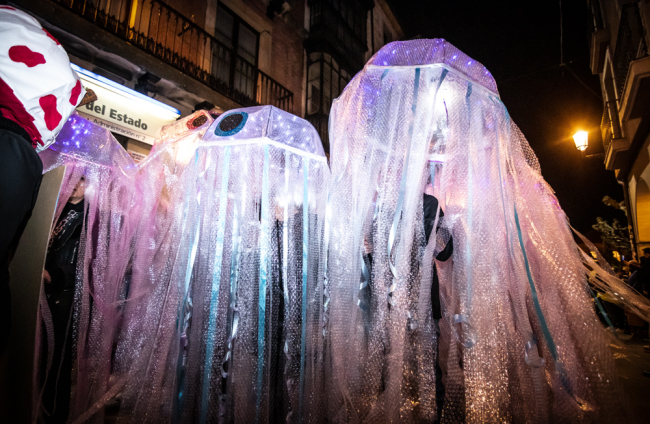 Desfile de disfraces en Soria el sábado de Carnaval.-G. MONTESEGURO