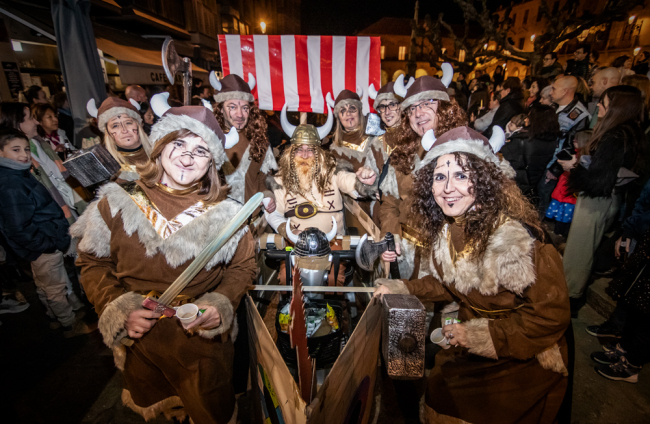 Desfile de disfraces en Soria el sábado de Carnaval.-G. MONTESEGURO