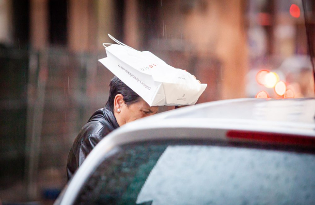 Lluvias intensas en la capital. MARIO TEJEDOR