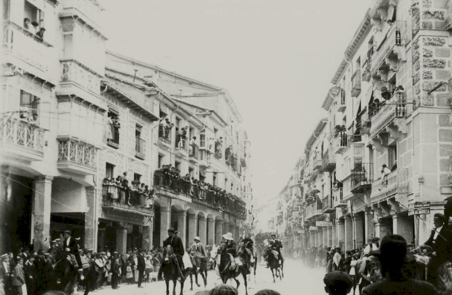 Caballistas en La saca 1920-1930. - AHPSo 2286